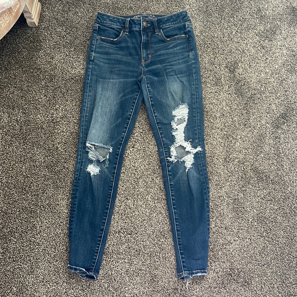 American Eagle ripped jeans